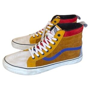 Vans Off The Wall Sk8-Hi MTE Sudan Brown Mazarine Blue Sneakers- size 13